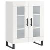 vidaXL Dulap, alb extralucios, 69,5x34x90 cm, lemn compozit