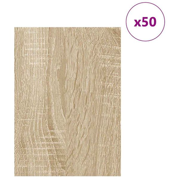 vidaXL Panouri de decor 50 pcs Stejar Sonoma 30 x 42 x 0.27 cm