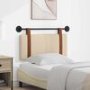 vidaXL Cap de pat suspendat Pe perete Crem 100 x 55 x 5 cm PU antic
