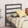 vidaXL Tăblie de pat, gri, 95x4x100 cm, lemn masiv de pin