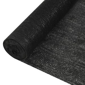 vidaXL Plasă protecție intimitate, negru, 1,2x50 m, HDPE, 150 g/m&sup2;
