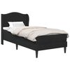 vidaXL Cadru de pat cu headboard Negru 90 x 190 cm Catifea