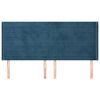 vidaXL Tăblie pat cu urechi albastru &icirc;nchis 183x16x118/128 cm catifea