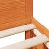 vidaXL Cadru pat fără saltea/cu tăblie maro 100x200 cm lemn masiv pin