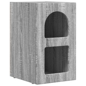 vidaXL Noptieră Gri Sonoma 29,5 x 33,5 x 50 cm Lemn compozit