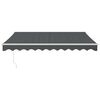 vidaXL Copertină automată retractabilă, antracit, 3,5x2,5 m