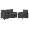 vidaXL Set de canapea 2 buc. Antracit Poliester