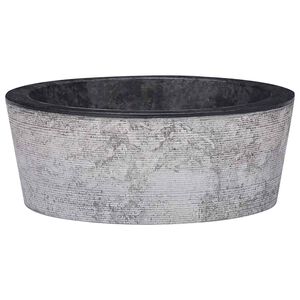 vidaXL Chiuvetă, negru, &Oslash;40x15 cm, marmură