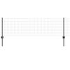 vidaXL Gard European cu St&acirc;lp 10 x 0,6 m Oțel cu strat de PVC Gri