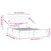 vidaXL Cadru de pat King Size, alb, 150x200 cm, lemn masiv