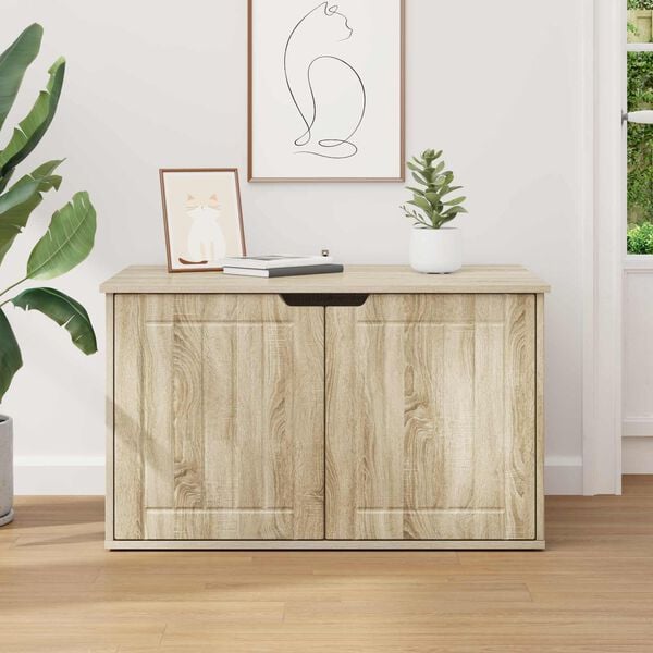 vidaXL Casa pentru pisici Sonoma 85 x 55 x 50,5 cm Lemn compozit