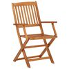 vidaXL Set mobilier de exterior pliabil, 5 piese, lemn masiv de acacia