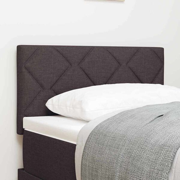 vidaXL Tăblie cap cu headboard Maro închis 80 cm Piele artificială