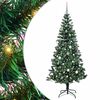 vidaXL Pom de Crăciun artificial pre-iluminat cu 300 LED Verde 210 cm