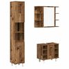 vidaXL Set mobilier de baie, 3 piese, lemn vechi, lemn prelucrat