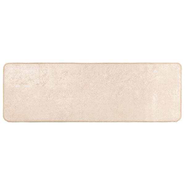 vidaXL Covor Imprimare Crem 200 x 50 cm Poliester și PVC