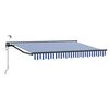 vidaXL Cort electric retractabil Albastru, Alb, Antracit 2,5 x 2 m