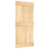 vidaXL Ușă glisantă NARVIK Natural și Negru 95 x 210 cm (213,5 cm)