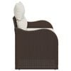 vidaXL Canapea de grădină cu pernă Maro 121 x 62 x 69cm poliratan