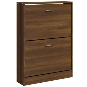 vidaXL Pantofar, stejar maro, 59x17x81 cm, lemn prelucrat