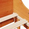 vidaXL Cadru de pat fără saltea, maro ceruit 140x200 cm lemn masiv pin