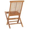 vidaXL Set mobilier de exterior pliabil, 5 piese, lemn masiv de tec