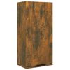 vidaXL Dulap de baie montat pe perete, stejar fumuriu, 32x20x67 cm