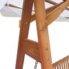 vidaXL Balansoar de grădină cu copertină, lemn de acacia și eucalipt