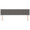 vidaXL Tăblii de pat, gri, 180x5x78/88 cm, piele ecologică