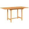 vidaXL Masă extensibilă de grădină 110-160x80x75cm lemn masiv de tec