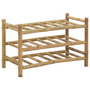 vidaXL Raft pentru vin Bambus natural