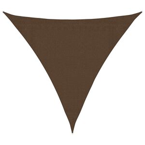 vidaXL P&acirc;nză parasolar, maro, 3x3x3 m, HDPE, 160 g/m&sup2;