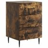 vidaXL Dulap de noapte Stejar fumuriu 43 x 41 x 66,5 cm Lemn prelucrat