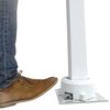 vidaXL Set stâlp pentru copertină, alb, 300x245 cm, fier