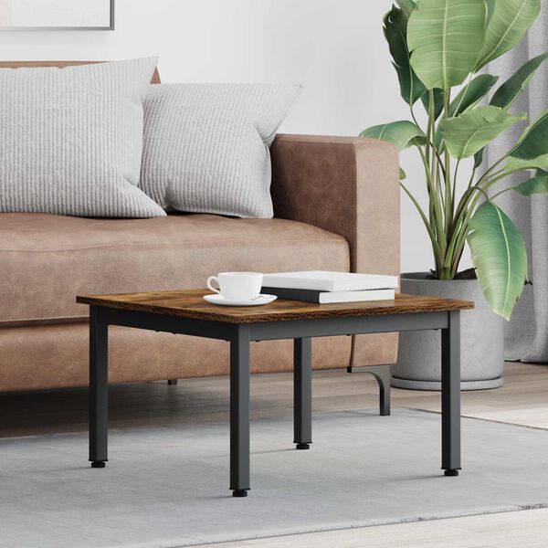 vidaXL Masă de cafea Stejar fumuriu 60 x 60 x 36 cm Lemn compozit