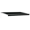 vidaXL Copertină retractabilă manuală Negru 4 &times; 3 m