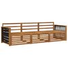 vidaXL Set de canapele de exterior 3 pcs natural Lemn Solid de Acacia