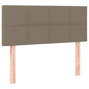 vidaXL Tăblie de pat, gri taupe, 80x5x78/88 cm, textil