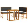 vidaXL Set Bistro de Grădină 3 pcs Maro Lemn Solid de Acacia