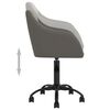vidaXL Scaune de bucătărie pivotante, 4 buc., gri &icirc;nchis, catifea