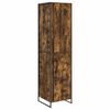 vidaXL Dressing Stejar fumuriu 50 x 50 x 200 cm Lemn prelucrat
