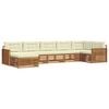 vidaXL Set de canapele de exterior 7 buc. Natural și Crem