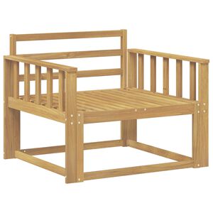 vidaXL Canapea Medie pentru Exterior Lemn Solid de Acacia Alb