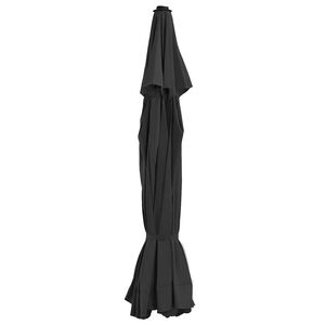 vidaXL P&acirc;nză de schimb umbrelă de soare de exterior negru 515 cm