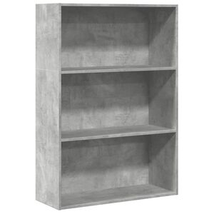 vidaXL Bibliotecă, gri beton, 80x30x114 cm, lemn prelucrat