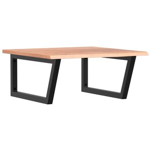 vidaXL Raft pentru lavoar montat pe perete, oțel și lemn masiv stejar