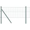 vidaXL Fixare la sol gard Euro 50 x 0,6 m Oțel cu strat de PVC Verde