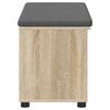 vidaXL Bancă pentru hol cu pernă Simplu Stejar Sonoma 80 x 38 x 46 cm