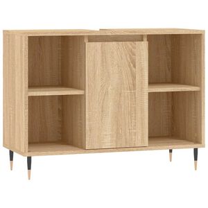 vidaXL Dulap pentru baie, stejar sonoma, 80x33x60 cm, lemn compozit
