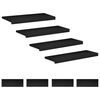 vidaXL Trepte de scară 8 buc. 70 x 25 x 2 cm Negru Lemn de fag masiv